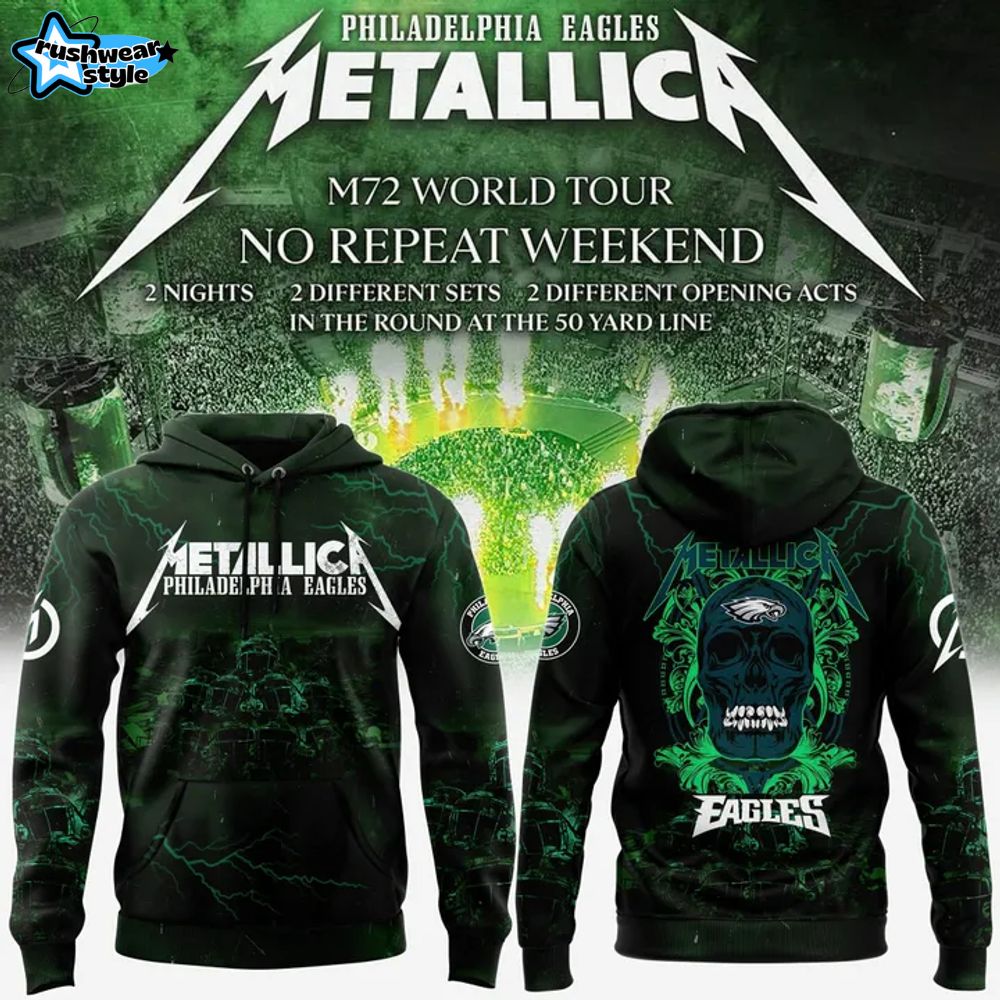 Philadelphia Eagles x Metallica 2025 Hoodie Philadelphia Eagles x Metallica 2025 Hoodie