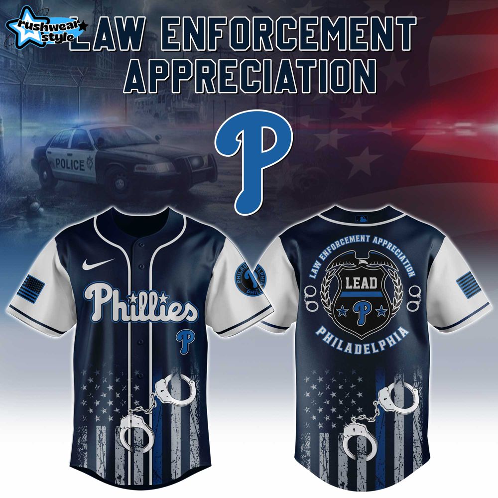 Philadelphia Phillies MLB x Law Enforcement Appreciation 2025 Jersey Philadelphia Phillies MLB x Law Enforcement Appreciation 2025 Jersey