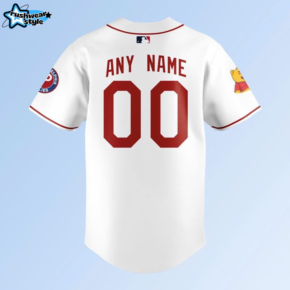 Philadelphia Phillies x Pooh Bear Limited Baseball Jersey Philadelphia Phillies x Pooh Bear Limited Baseball Jersey