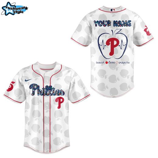 Philadelphia Phillies x Teacher Appreciation Personalized Baseball Jersey