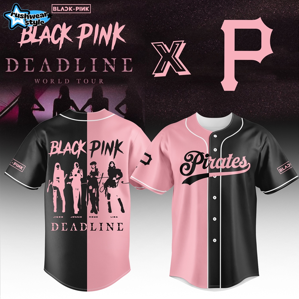Pittsburgh Pirates x Blackpink Deadline World Tour Baseball Jersey 2025 Pittsburgh Pirates x Blackpink Deadline World Tour Baseball Jersey 2025