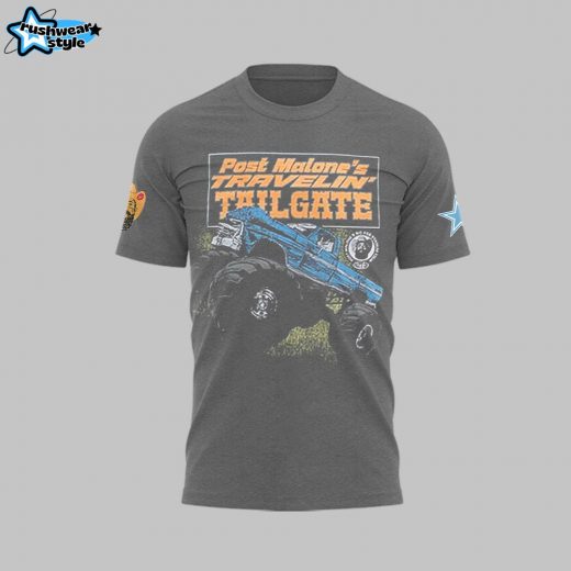 Post Malone Merch Tour 2025 Gray Shirt