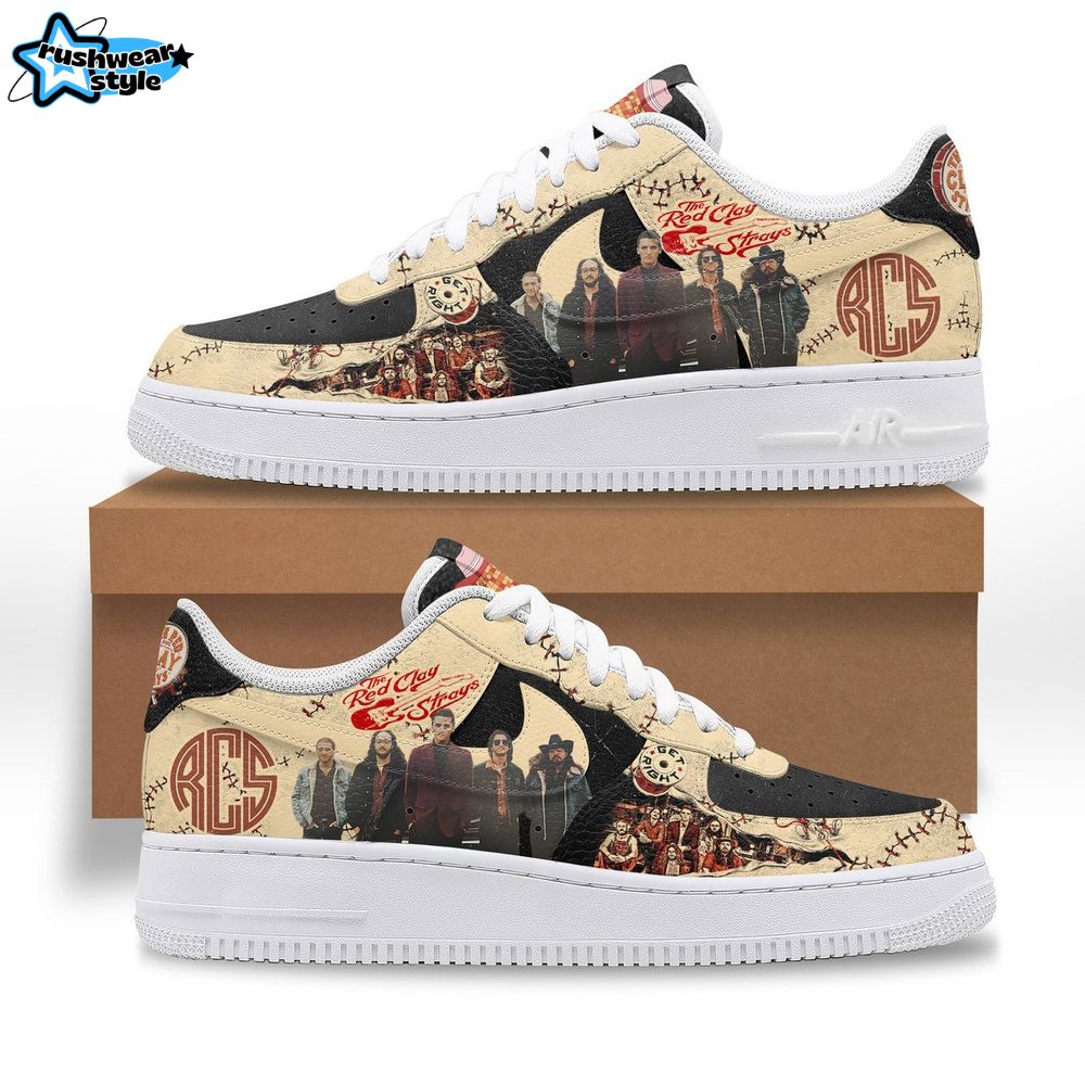 Red Clay Strays Special Air Force 1 Sneaker Red Clay Strays Special Air Force 1 Sneaker