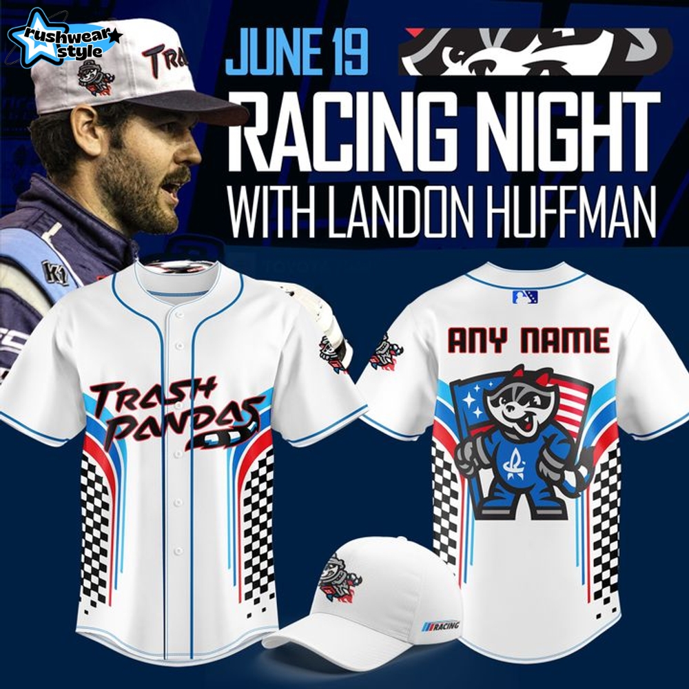 Rocket City Trash Pandas Racing Night With Landon Huffman 2025 Jersey Rocket City Trash Pandas Racing Night With Landon Huffman 2025 Jersey