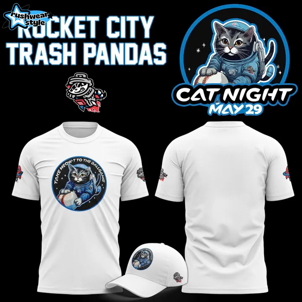Rocket City Trash Pandas x Cat Night 2025 Shirt Rocket City Trash Pandas x Cat Night 2025 Shirt