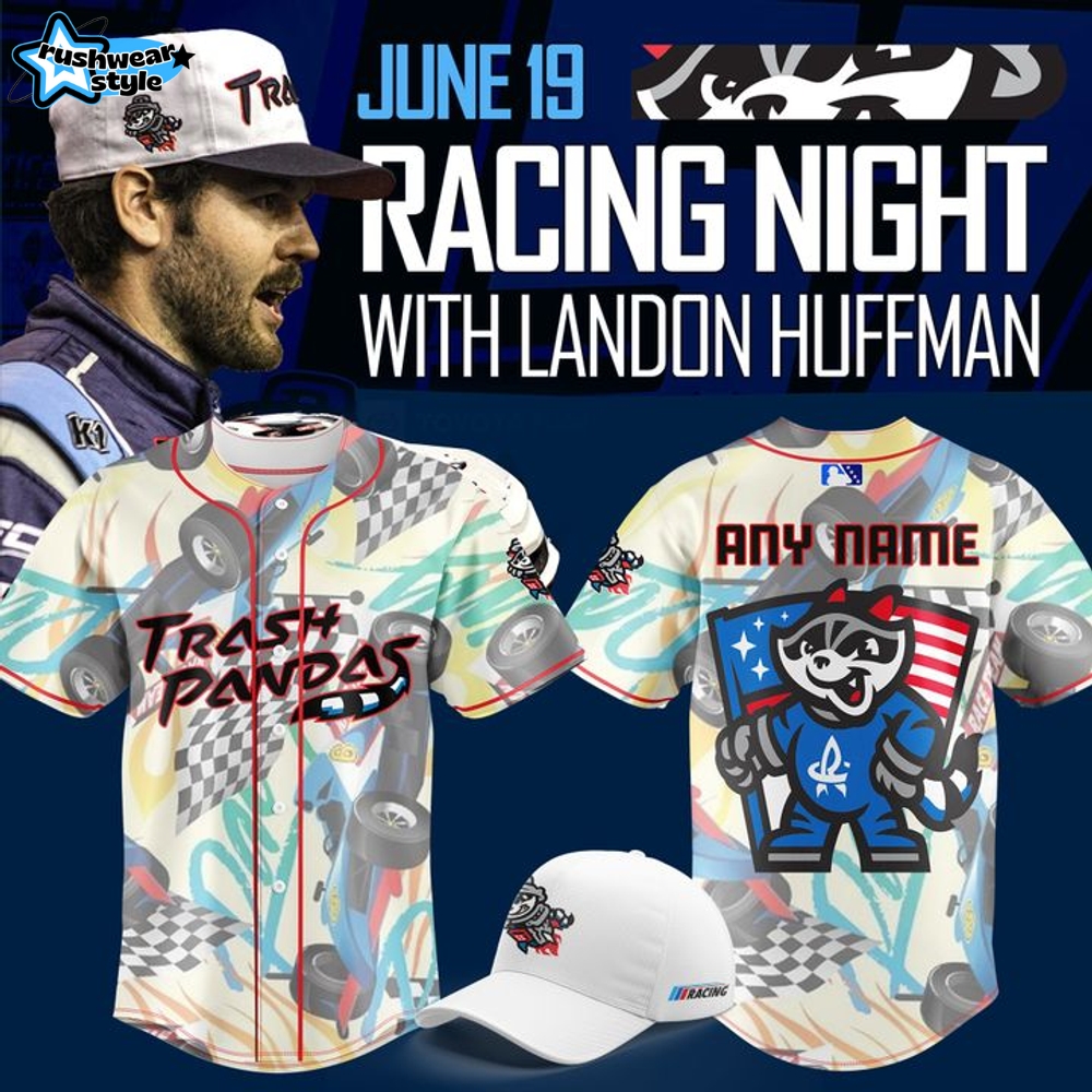 Rocket City Trash Pandas x Racing Night Baseball Jersey 2025 Rocket City Trash Pandas x Racing Night Baseball Jersey 2025