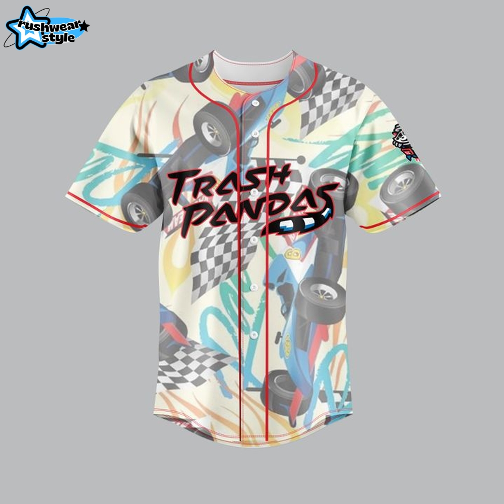 Rocket City Trash Pandas x Racing Night Baseball Jersey 2025 Rocket City Trash Pandas x Racing Night Baseball Jersey 2025