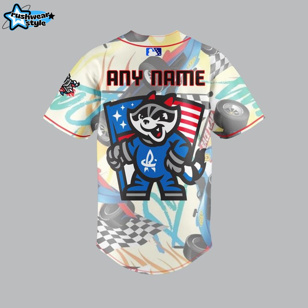 Rocket City Trash Pandas x Racing Night Baseball Jersey 2025 Rocket City Trash Pandas x Racing Night Baseball Jersey 2025