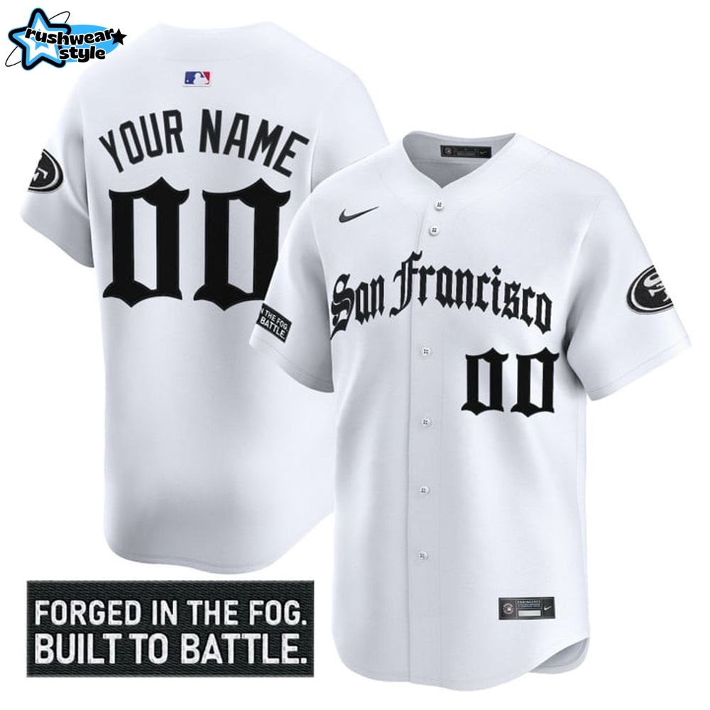 San Francisco 49ers 'Gothic Fog Edition' Personalized Baseball Jersey San Francisco 49ers 'Gothic Fog Edition' Personalized Baseball Jersey