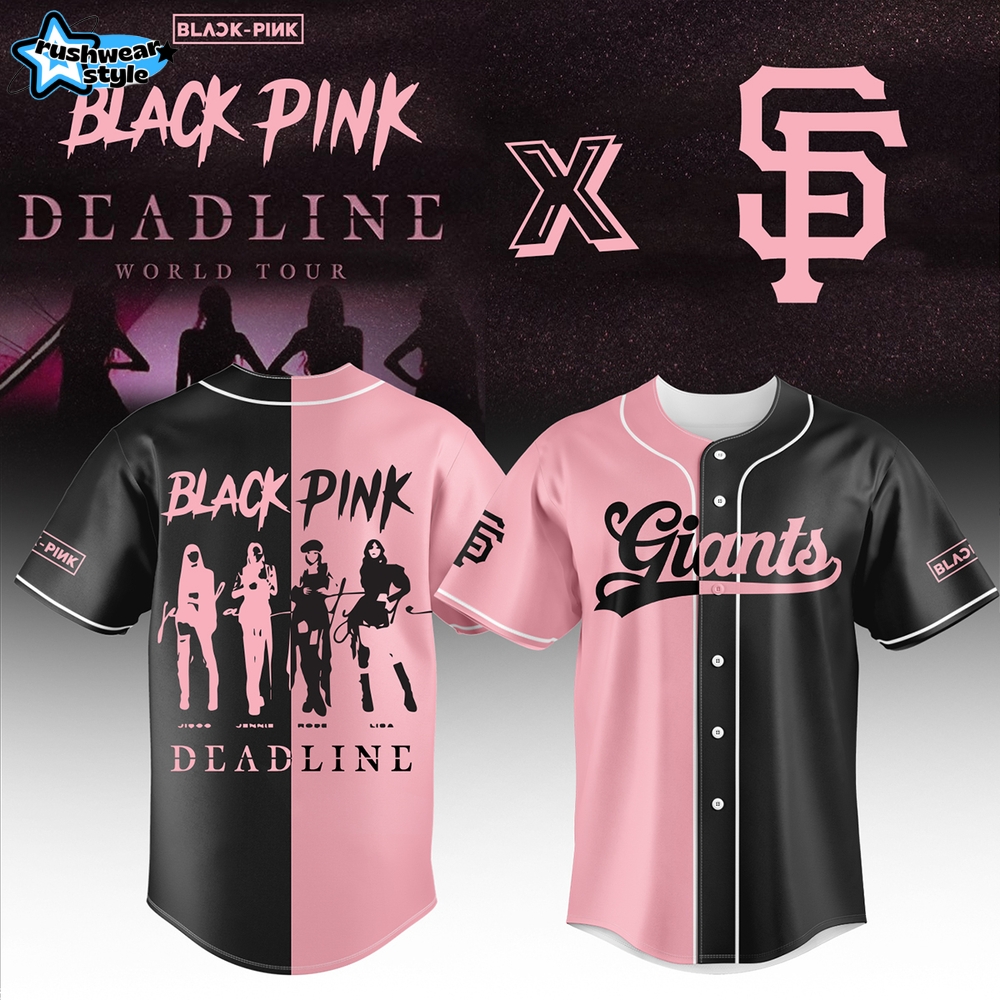 San Francisco Giants x Blackpink Deadline World Tour Baseball Jersey 2025 San Francisco Giants x Blackpink Deadline World Tour Baseball Jersey 2025