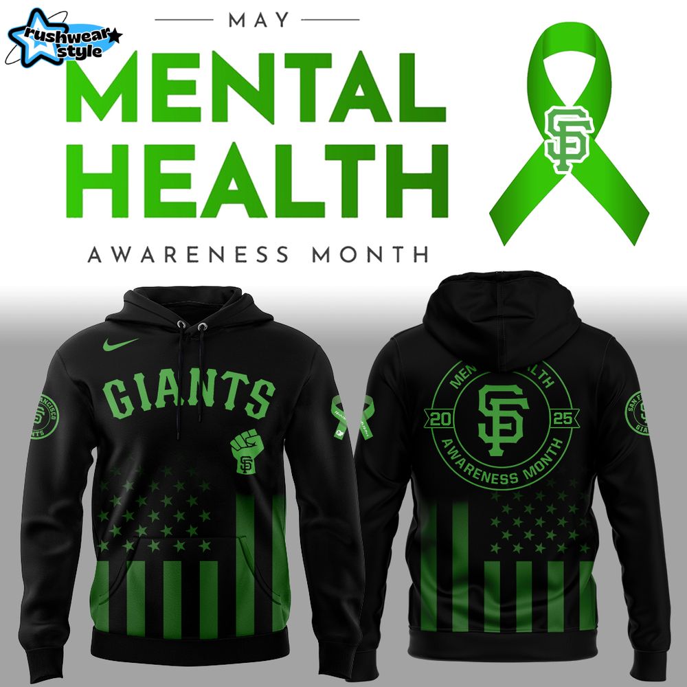San Francisco Giants x Mental Health Awareness Month 2025 Hoodie San Francisco Giants x Mental Health Awareness Month 2025 Hoodie