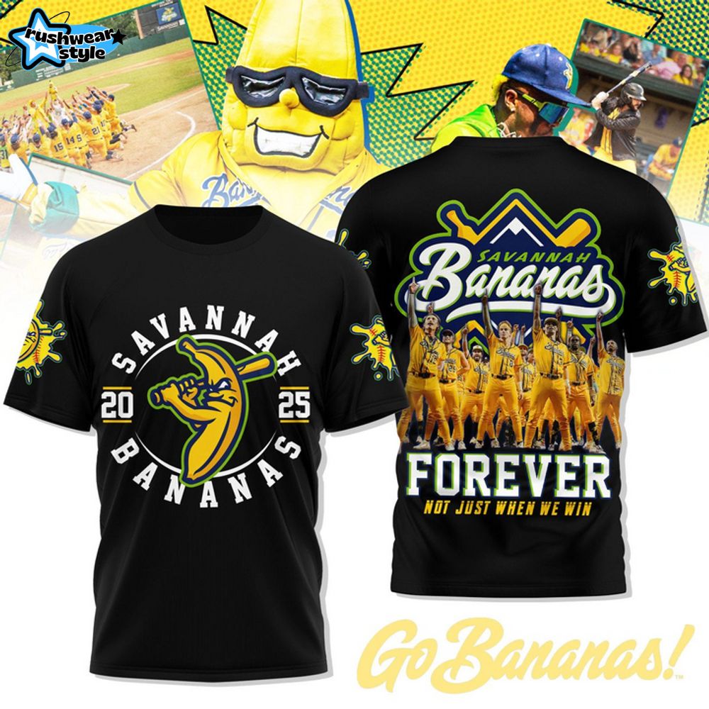 Savannah Bananas Forever Special Black Tee Savannah Bananas Forever Special Black Tee