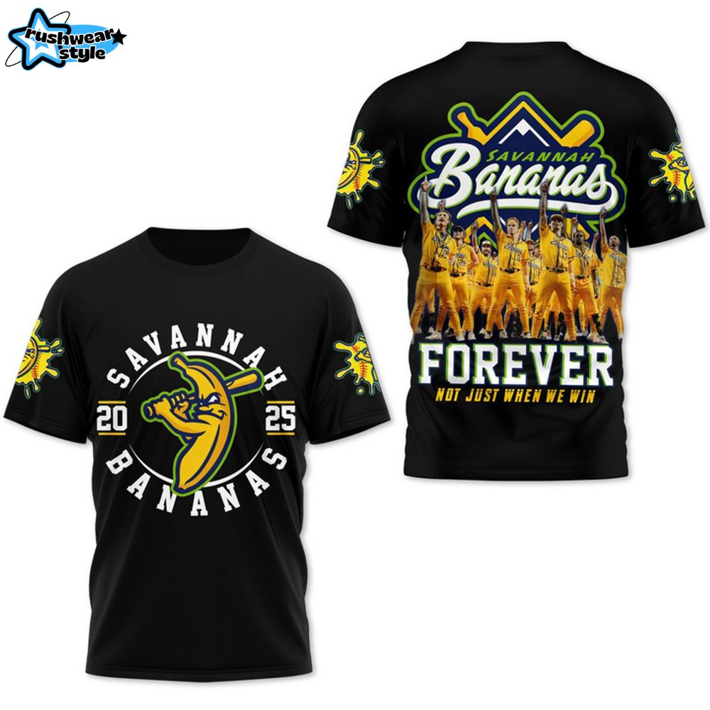 Savannah Bananas Forever Special Black Tee Savannah Bananas Forever Special Black Tee