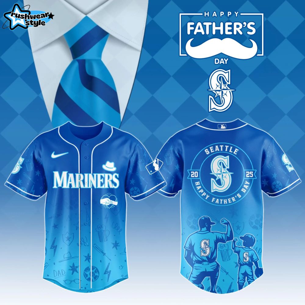 Seattle Mariners Special Father's Day Baseball Jersey Seattle Mariners Special Father's Day Baseball Jersey