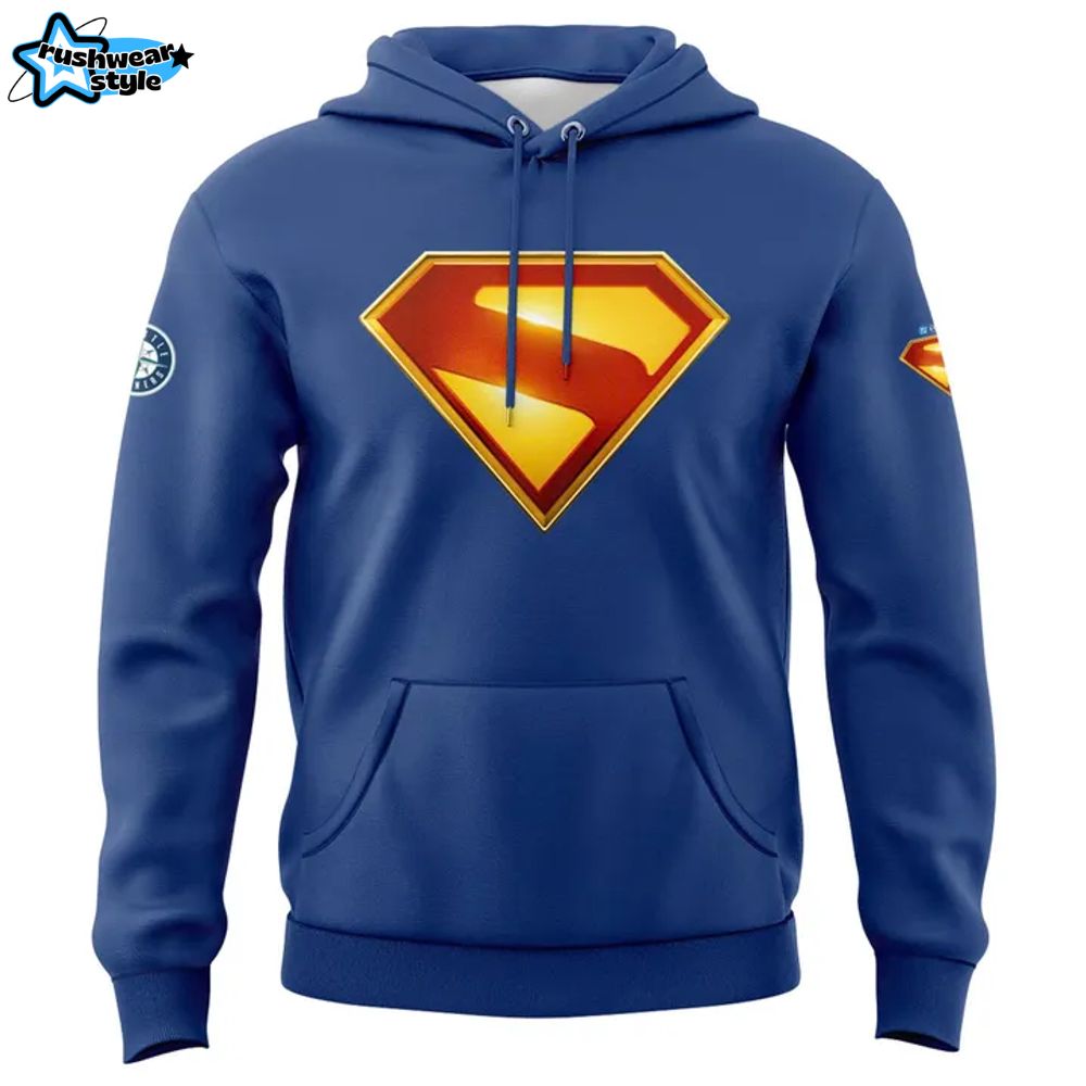 Seattle Mariners X Superman Night Hoodie Seattle Mariners X Superman Night Hoodie