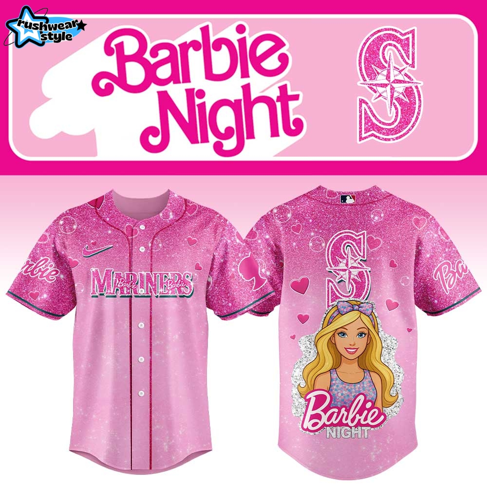 Seattle Mariners x Barbie Night 2025 Jersey Seattle Mariners x Barbie Night 2025 Jersey