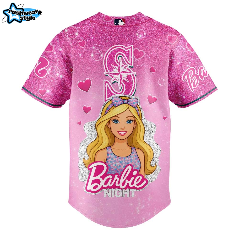 Seattle Mariners x Barbie Night 2025 Jersey Seattle Mariners x Barbie Night 2025 Jersey