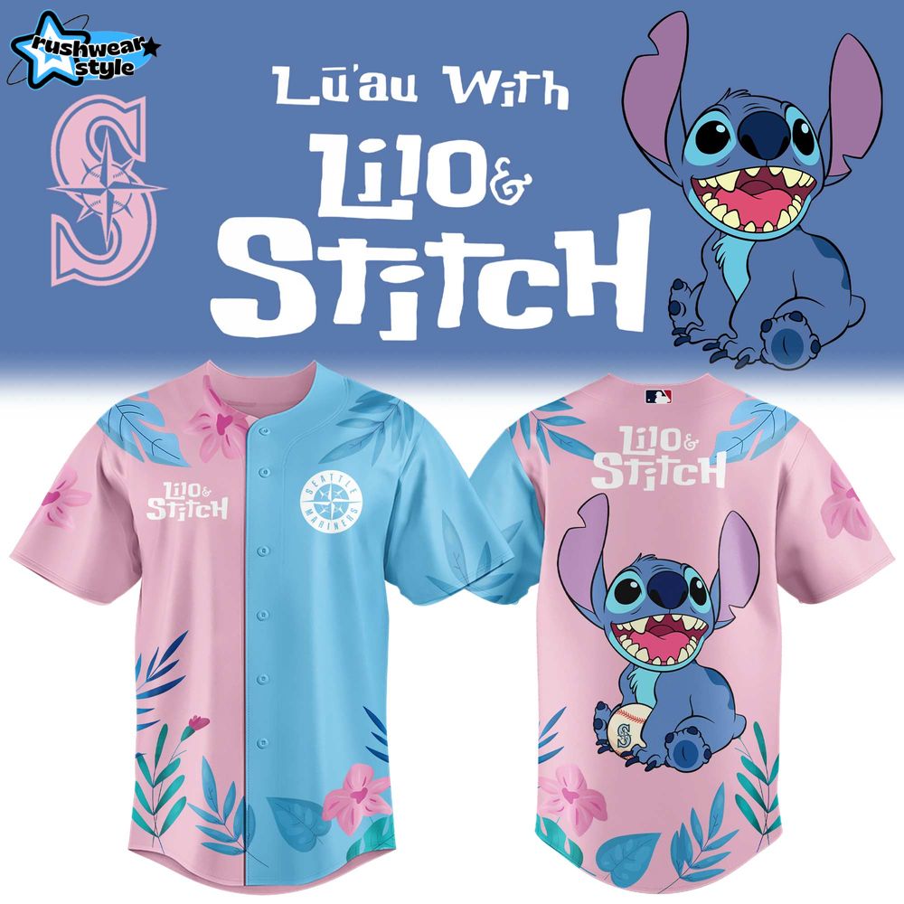 Seattle Mariners x Lilo & Stitch Night Limited Edition Jersey Seattle Mariners x Lilo & Stitch Night Limited Edition Jersey