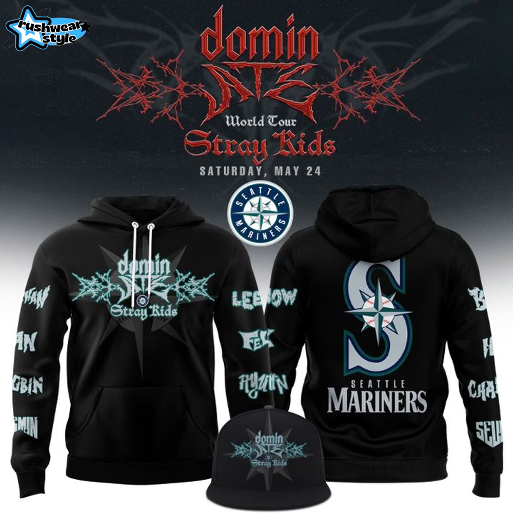 Seattle Mariners x Stray Kids 2025 Tour Hoodie Seattle Mariners x Stray Kids 2025 Tour Hoodie