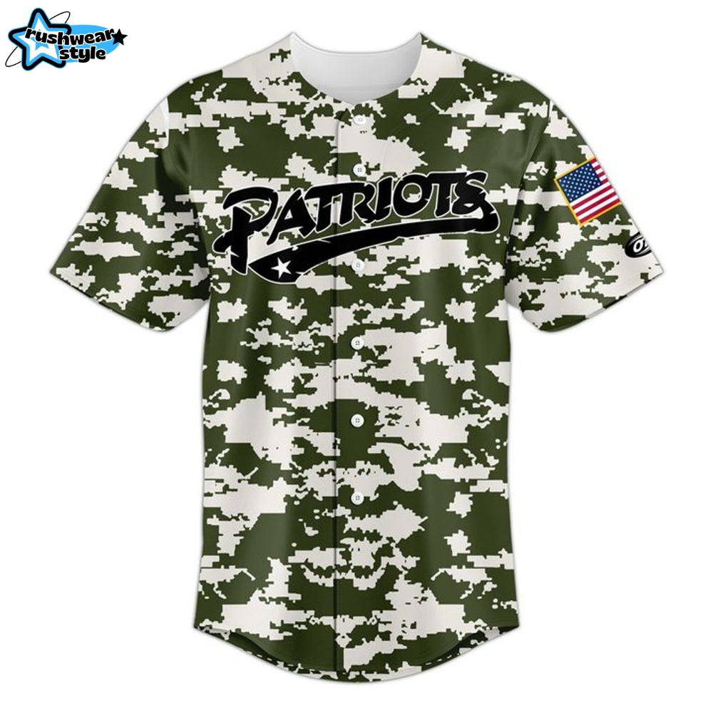 Somerset Patriots 2025 Military Appreciation Night Personalized Baseball Jersey Somerset Patriots 2025 Military Appreciation Night Personalized Baseball Jersey