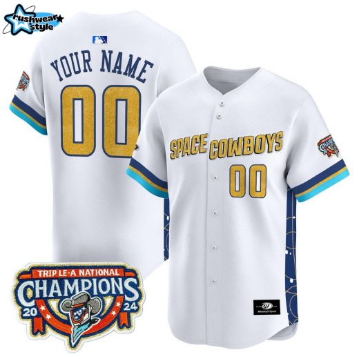 Sugar Land Space Cowboys Triple A National Champions 2025 Baseball Jersey