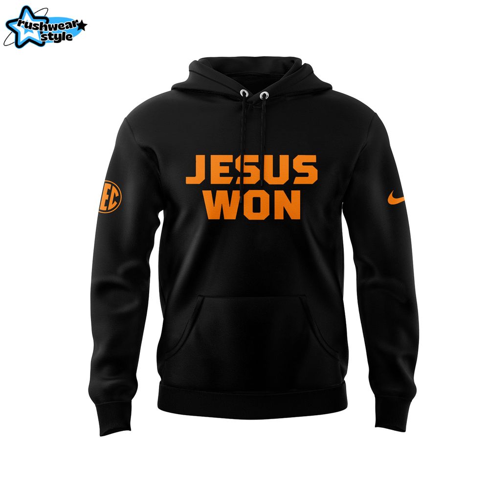 Tennessee Baseball Jesus Won 2025 Hoodie Tennessee Baseball Jesus Won 2025 Hoodie