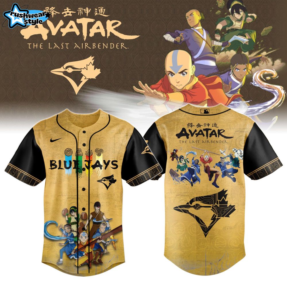 Toronto Blue Jays x Avatar The Last Airbender Baseball Jersey Toronto Blue Jays x Avatar The Last Airbender Baseball Jersey