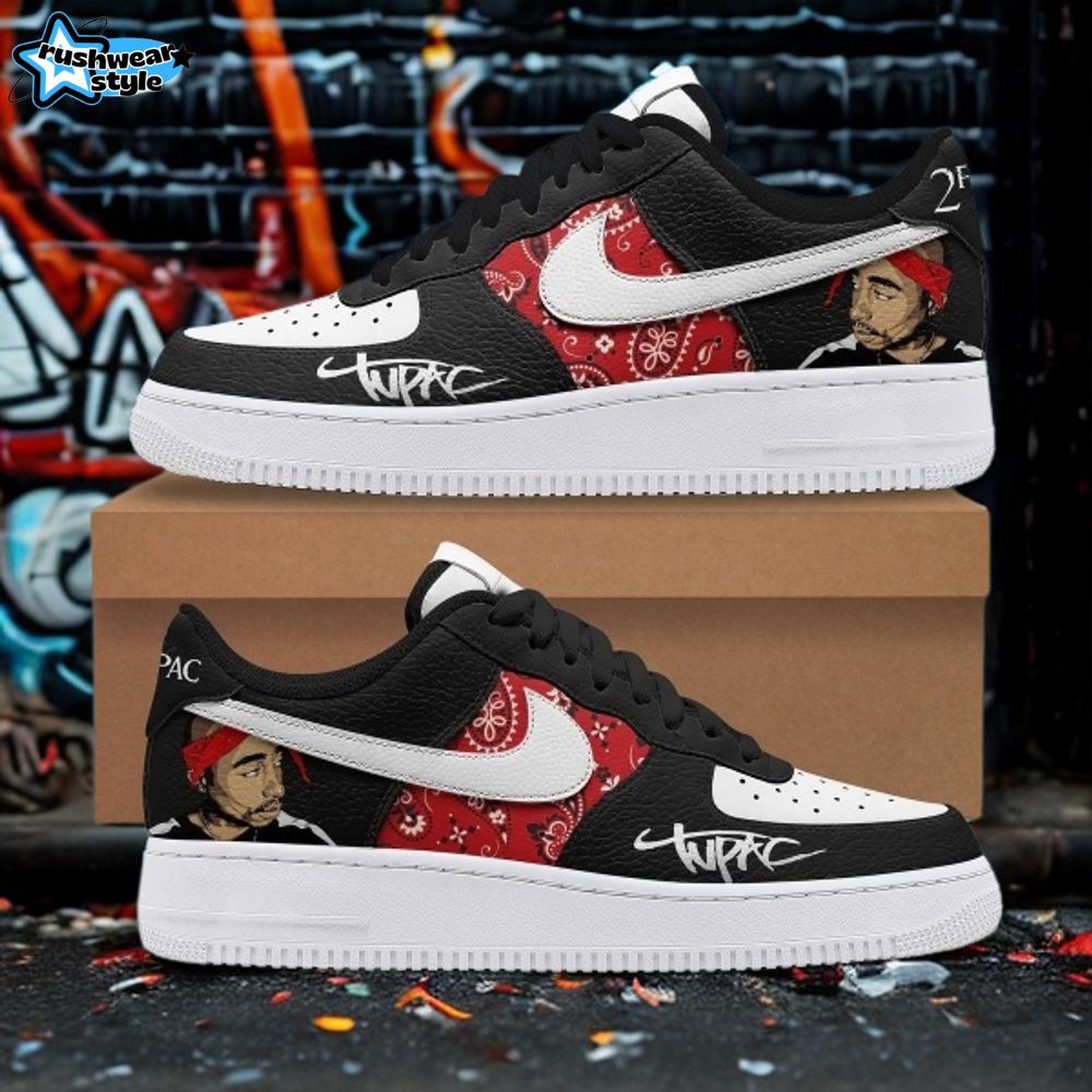 Tupac Shakur Nike Air Force 1 Sneaker Limited Edition Design Tupac Shakur Nike Air Force 1 Sneaker Limited Edition Design