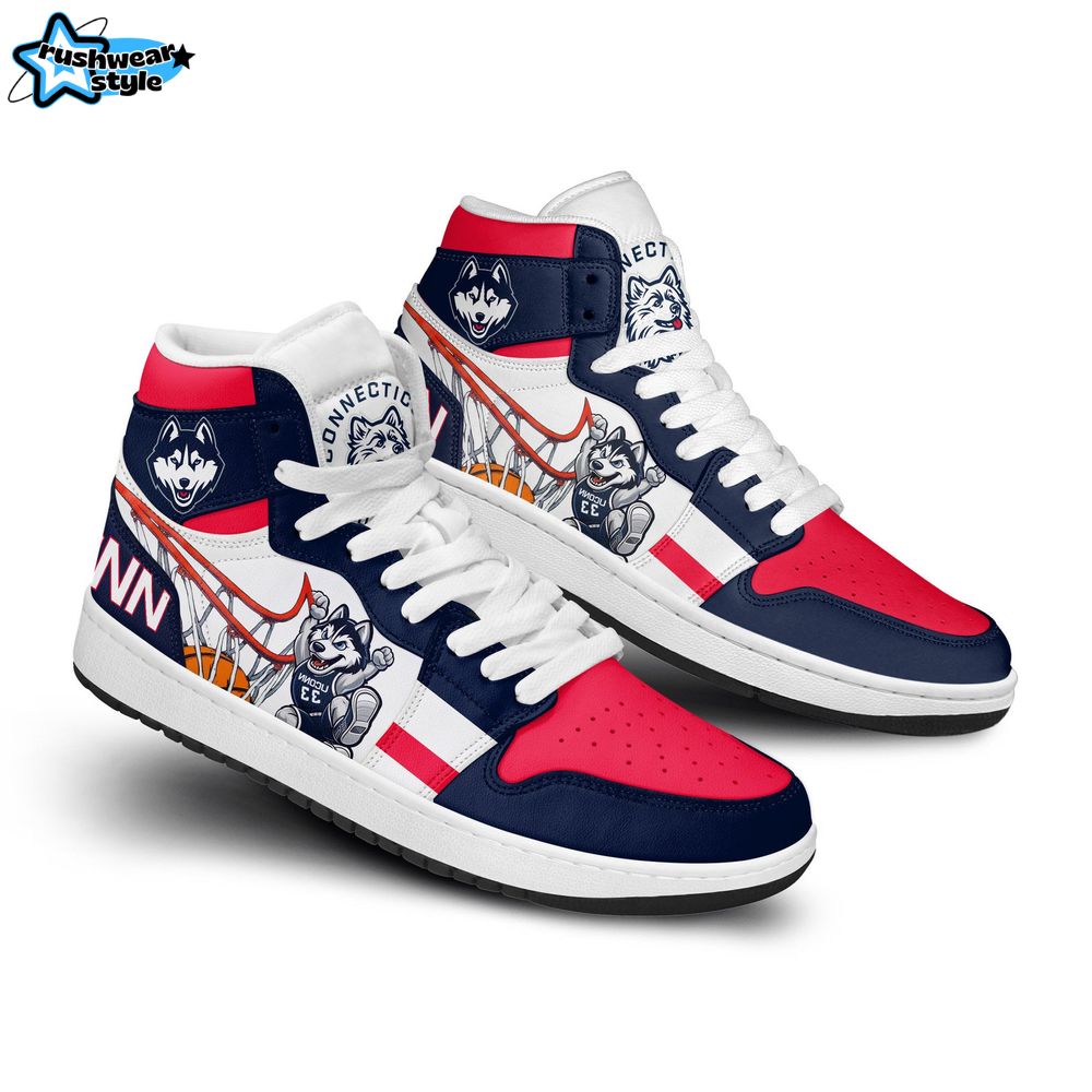 UConn Huskies Basketball Team Air Jordan 1 Sneaker UConn Huskies Basketball Team Air Jordan 1 Sneaker