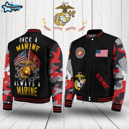 US Marine Corps Special Camo Baseball Jacket