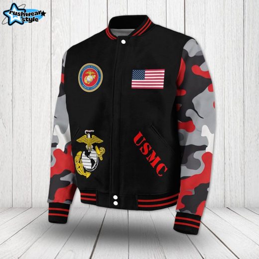 US Marine Corps Special Camo Baseball Jacket