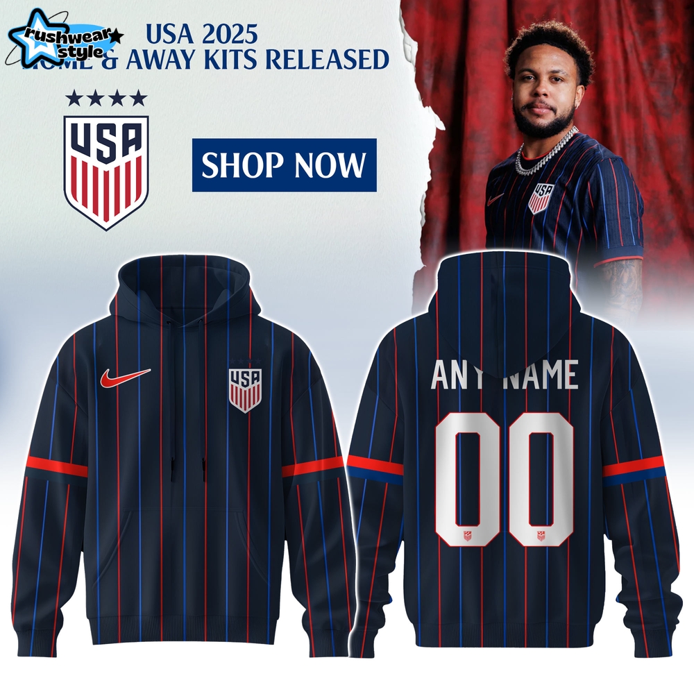 USA Soccer Heartbeat Away Stadium Special New 2025 Hoodie USA Soccer Heartbeat Away Stadium Special New 2025 Hoodie