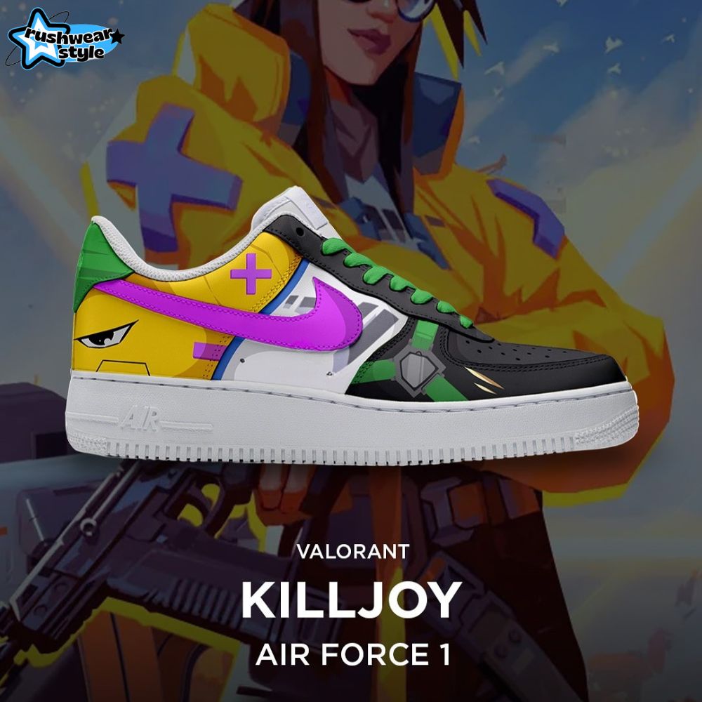 Valorant Killjoy Air Force 1 Sneaker Valorant Killjoy Air Force 1 Sneaker
