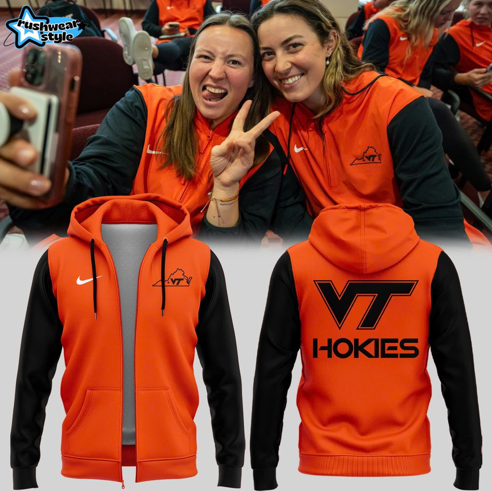 Virginia Tech Hokies New 2025 Zip Hoodie Virginia Tech Hokies New 2025 Zip Hoodie