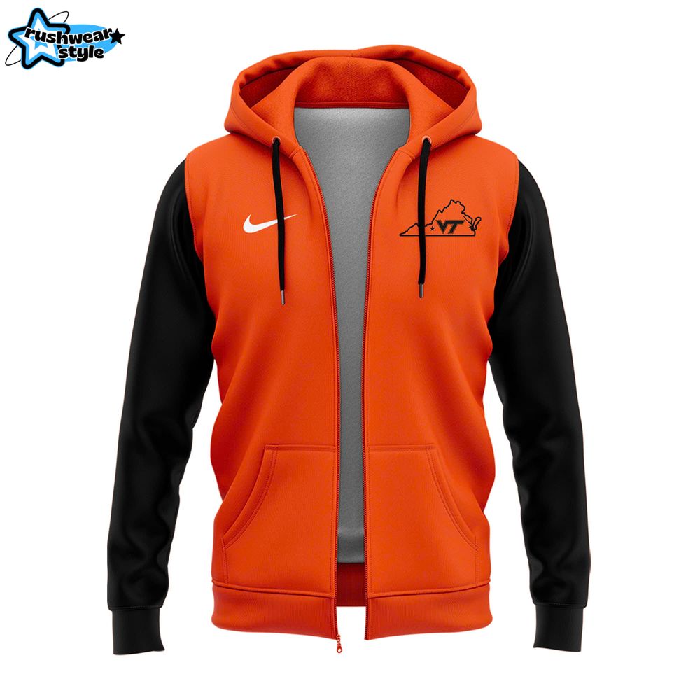 Virginia Tech Hokies New 2025 Zip Hoodie Virginia Tech Hokies New 2025 Zip Hoodie