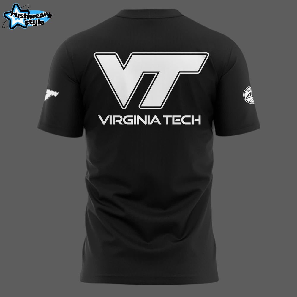 Virginia Tech Hokies Special New Black And White T-shirt Virginia Tech Hokies Special New Black And White T-shirt