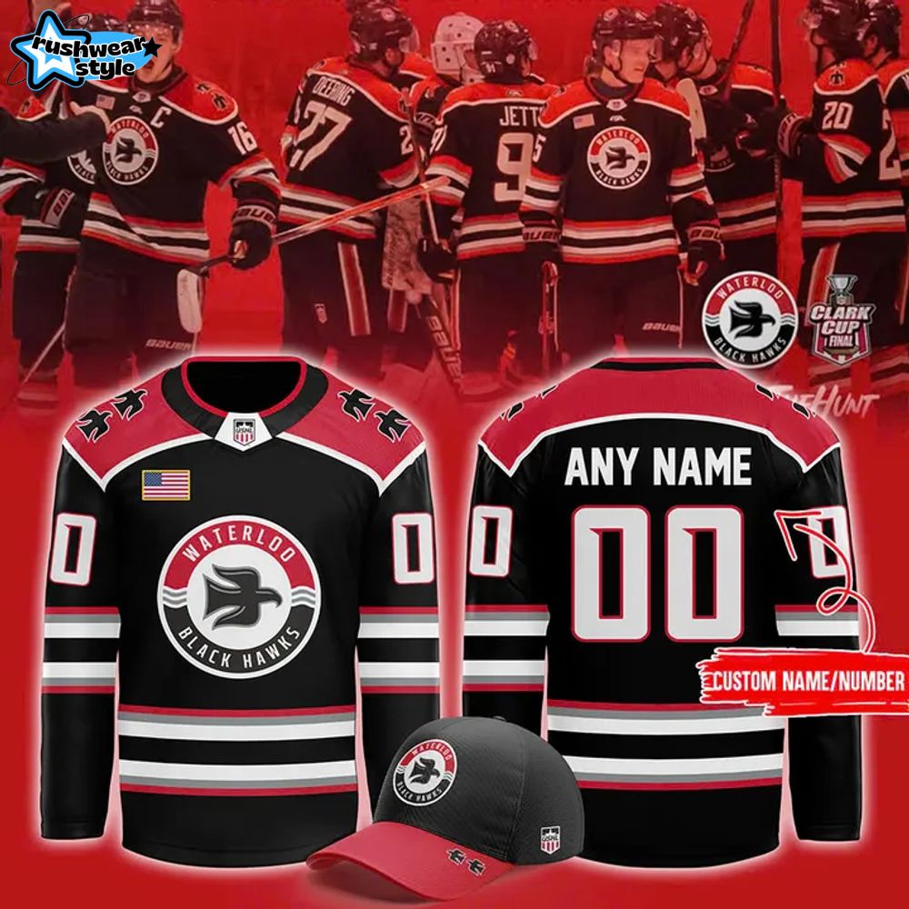 Waterloo Black Hawks Limited Edition 2025 Hockey Jersey Waterloo Black Hawks Limited Edition 2025 Hockey Jersey