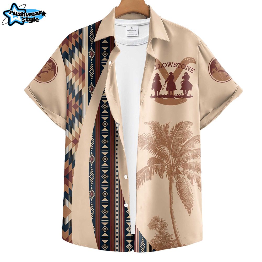 Yellowstone Dutton Ranch Montana Premium Hawaiian Shirt Yellowstone Dutton Ranch Montana Premium Hawaiian Shirt