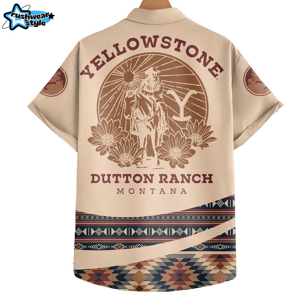 Yellowstone Dutton Ranch Montana Premium Hawaiian Shirt Yellowstone Dutton Ranch Montana Premium Hawaiian Shirt