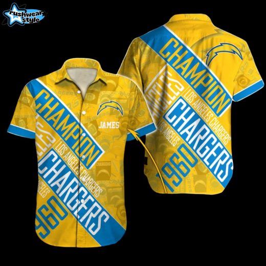 champion legacy los angeles chargers hawaiian shirt
