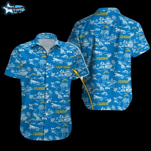 island los angeles chargers hawaiian shirt