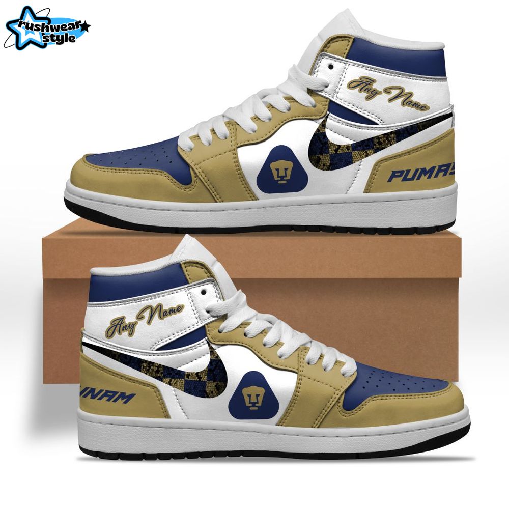 liga mx pumas unam nike air jordan 1 custom sneakers liga mx pumas unam nike air jordan 1 custom sneakers