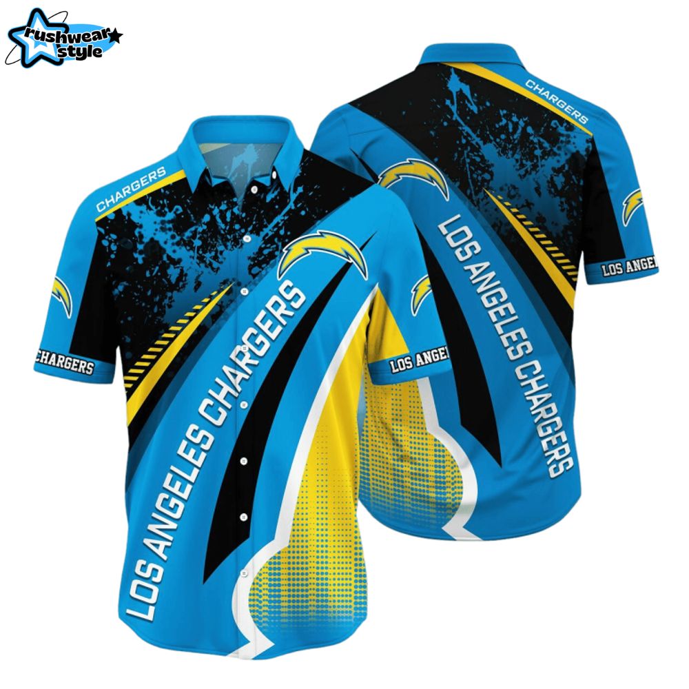 lightning streak los angeles chargers hawaiian shirt lightning streak los angeles chargers hawaiian shirt