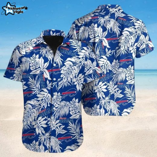 monstera breeze buffalo bills hawaiian shirt