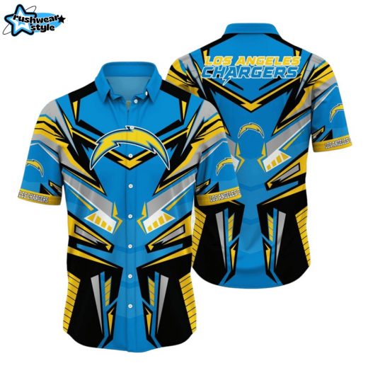 thunder strike los angeles chargers hawaiian shirt