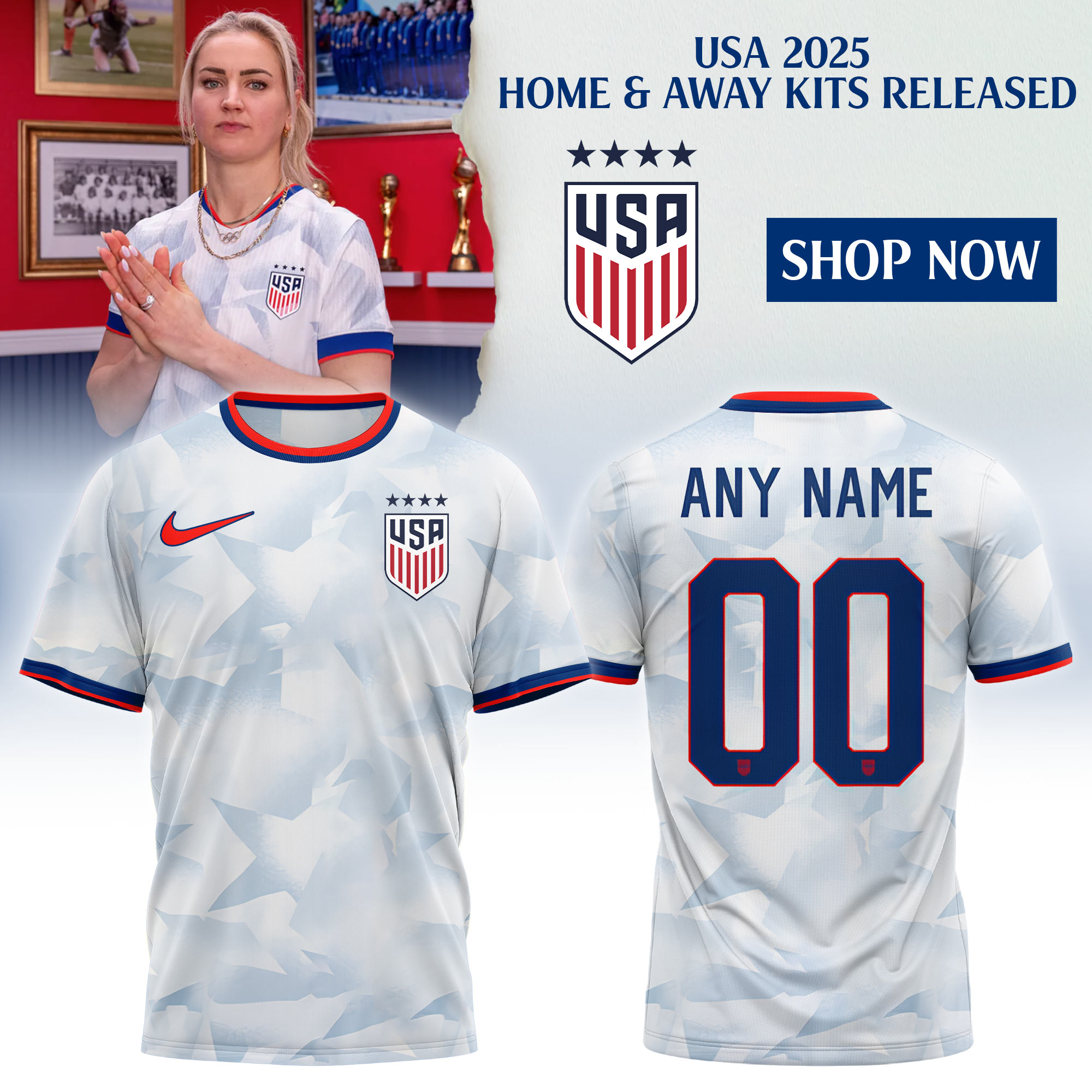 USA Soccer Brilliant Home Stadium Special New 2025 Jersey USA Soccer Brilliant Home Stadium Special New 2025 Jersey