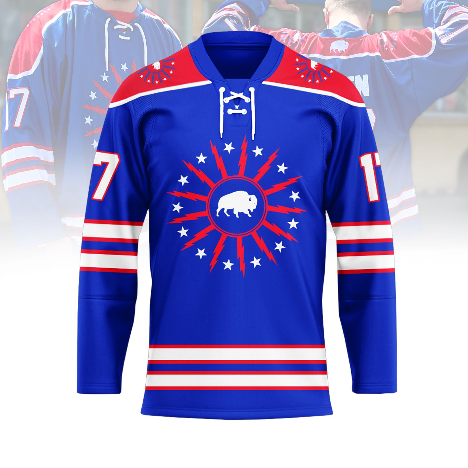 Buffalo Bills Josh Allen Limited Edition Hockey Jersey Buffalo Bills Josh Allen Limited Edition Hockey Jersey