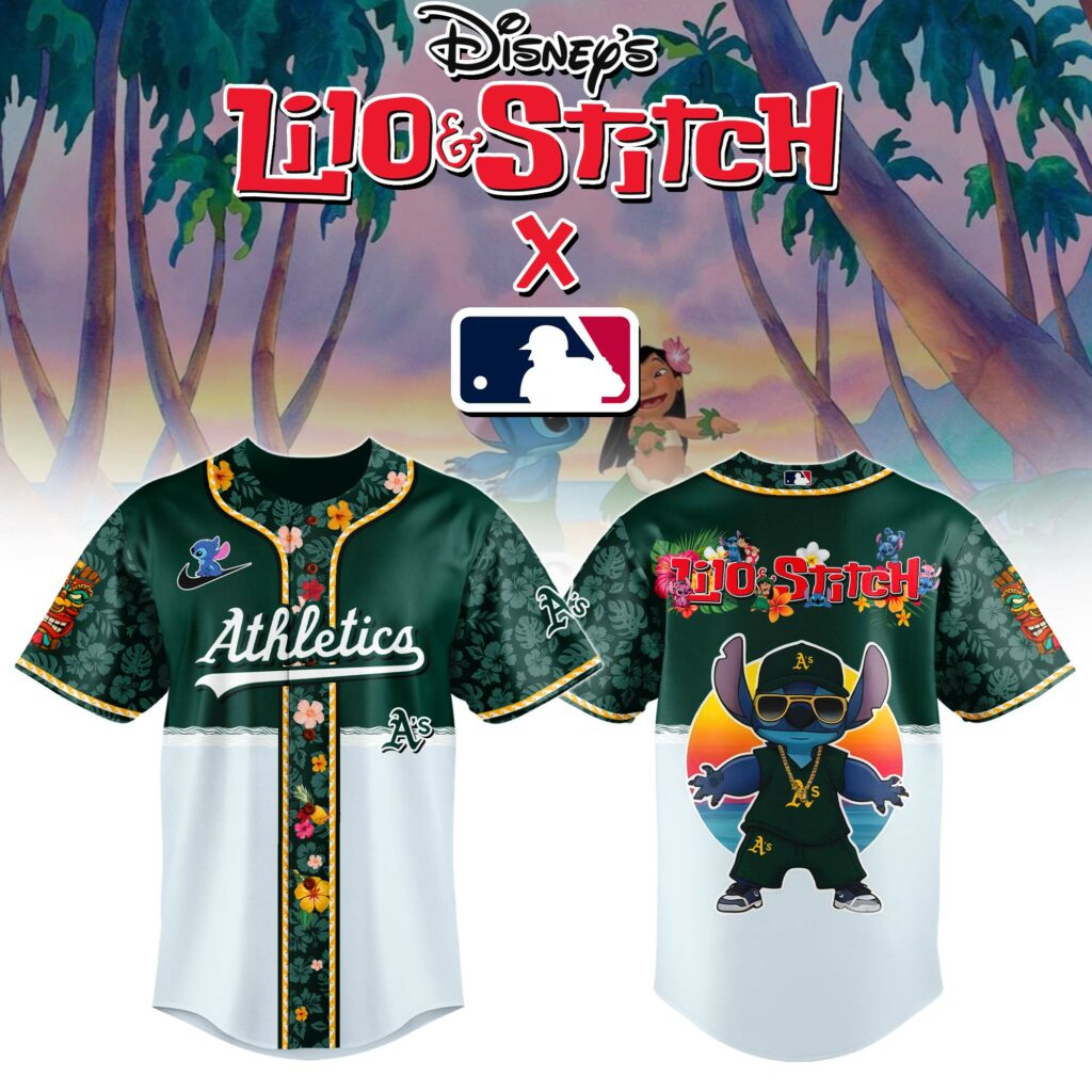 Athletics MLB x Lilo & Stitch Jersey Athletics MLB x Lilo & Stitch Jersey