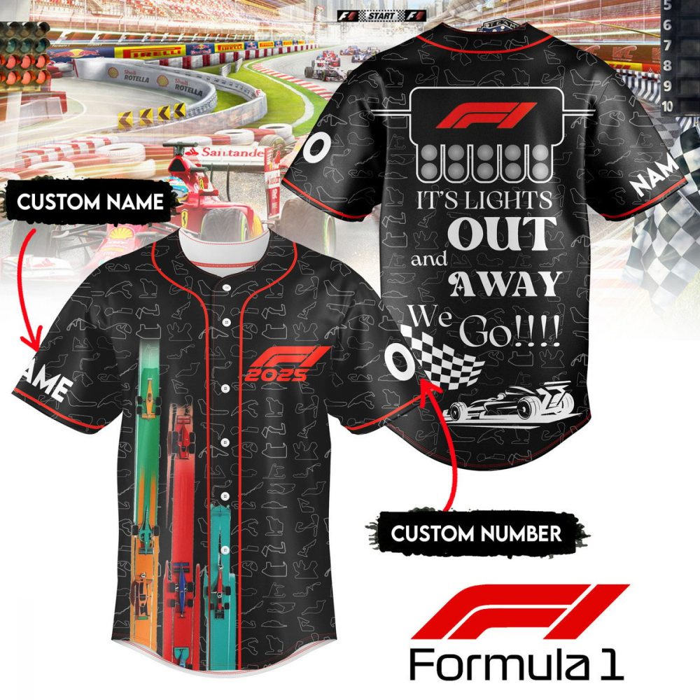 F1 Racing Personalized Baseball Jersey