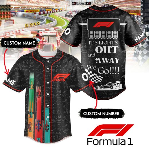 F1 Racing Personalized Baseball Jersey
